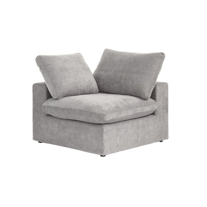 Modern Linen Sectional Sofa Commix down Filled Overstuffed Upholstered Couches for Living Room